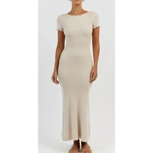 DISSH Cream Midi Dress